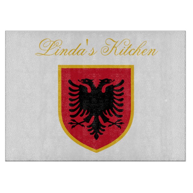 Albanien flagga (Framsidan)