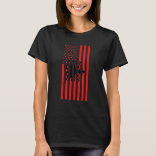 Albanien, Flagga Albanien, Albanien T Shirt