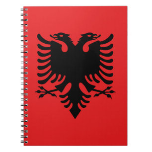 Albanien Flagga Anteckningsbok