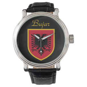 Albanien Flagga Armbandsur