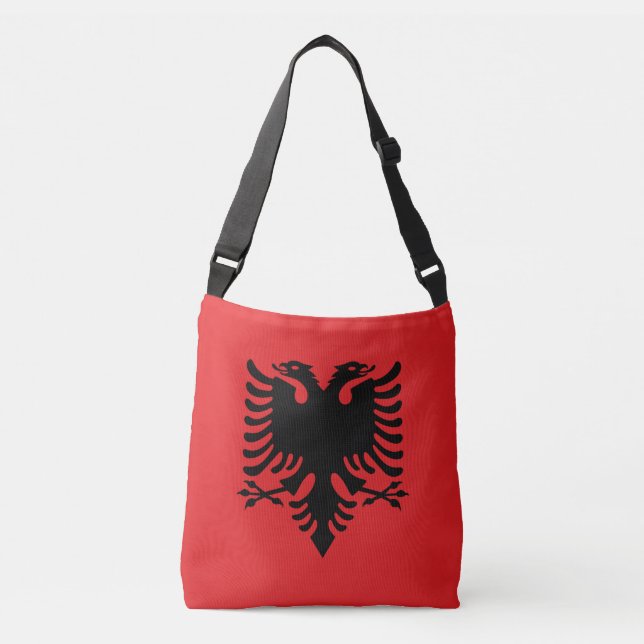 Albanien Flagga Axelväska (Framsida)