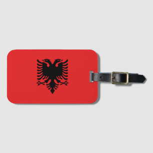 Albanien Flagga Bagagebricka