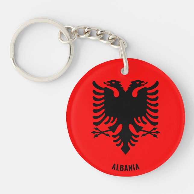 Albanien Flagga Charming Patriotic (Framsidan)