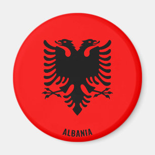 Albanien Flagga Charming Patriotic Magnet