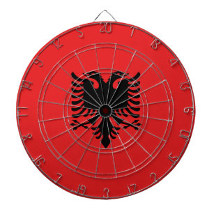 Albanien Flagga Darttavla