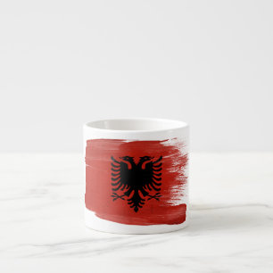 Albanien flagga espressomugg