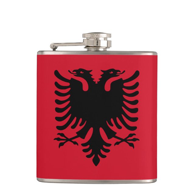 Albanien flagga fickplunta (Framsidan)