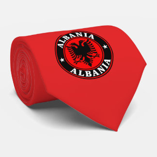 Albanien Flagga Halsduk, Stilig albansk flaggduk. Slips