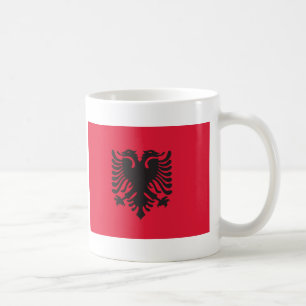Albanien flagga kaffemugg