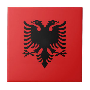 Albanien flagga kakelplatta