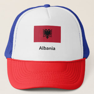 Albanien Flagga Keps