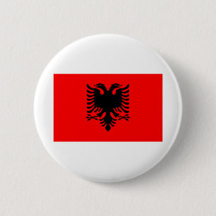 Albanien Flagga Knapp
