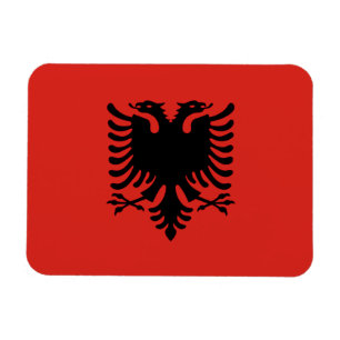 Albanien flagga magnet