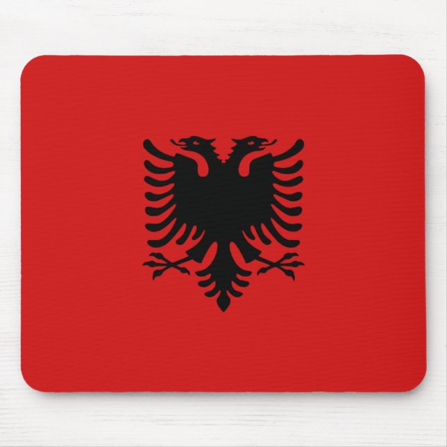 Albanien flagga Mousepad Musmatta (Framsidan)