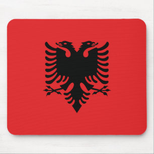 Albanien Flagga Musmatta