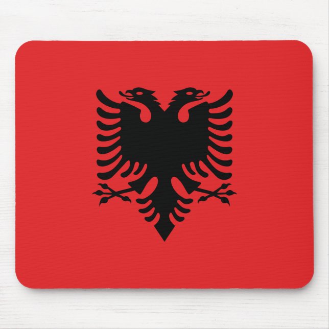 Albanien Flagga Musmatta (Framsidan)