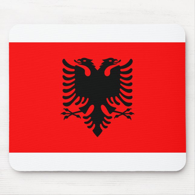 Albanien Flagga Musmatta (Framsidan)