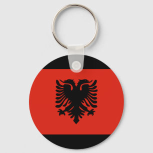Albanien flagga nyckelring