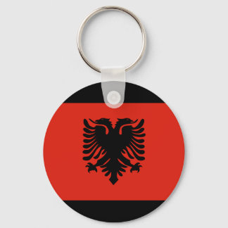 Albanien Flagga Nyckelring