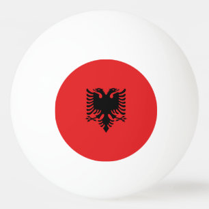 Albanien Flagga Pingisboll