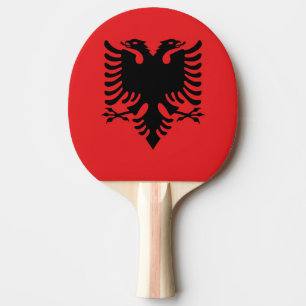 Albanien flagga pingisracket