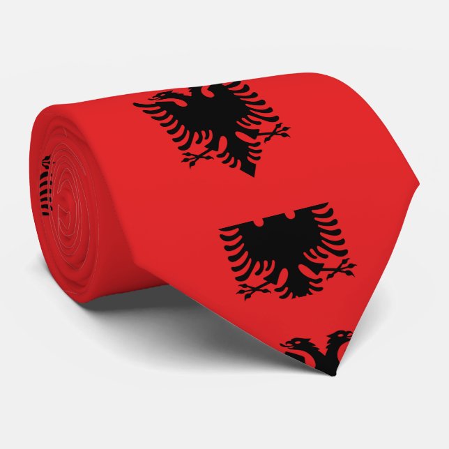 Albanien Flagga Slips (Rullad)
