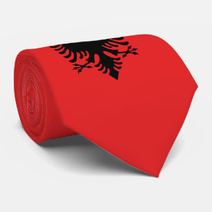 Albanien flagga slips