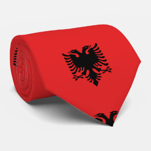 Albanien flagga slips