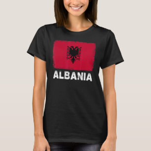 Albanien Flagga Support Albanian People Manar T Shirt