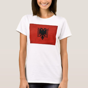 Albanien flagga t shirt