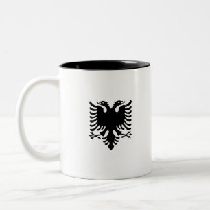 Albanien Flagga Två-Tonad Mugg