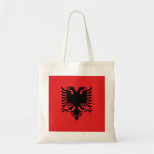 Albanien Flagga Tygkasse