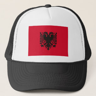 Albanien flaggahatt truckerkeps
