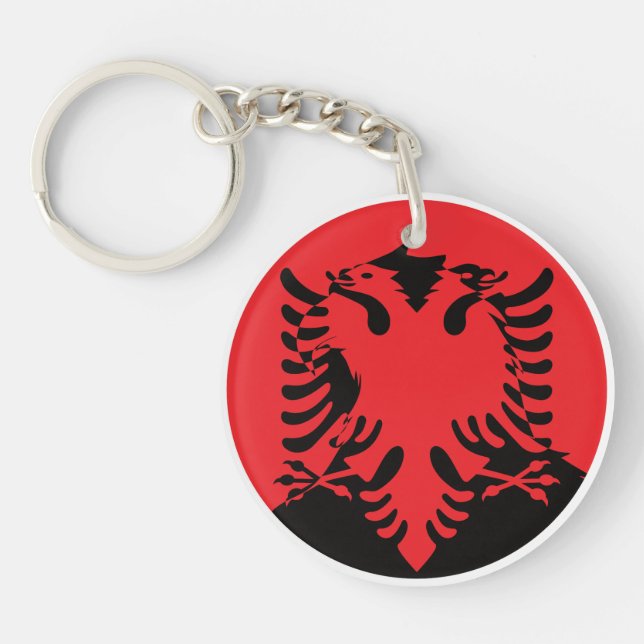 Albanien Golden Eagle Albanian National Animal Fla (Framsidan)