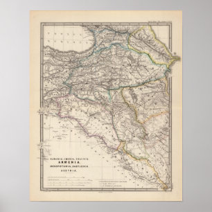 Albanien Iberia, Colchis, Armenien, Mesopotamia Poster