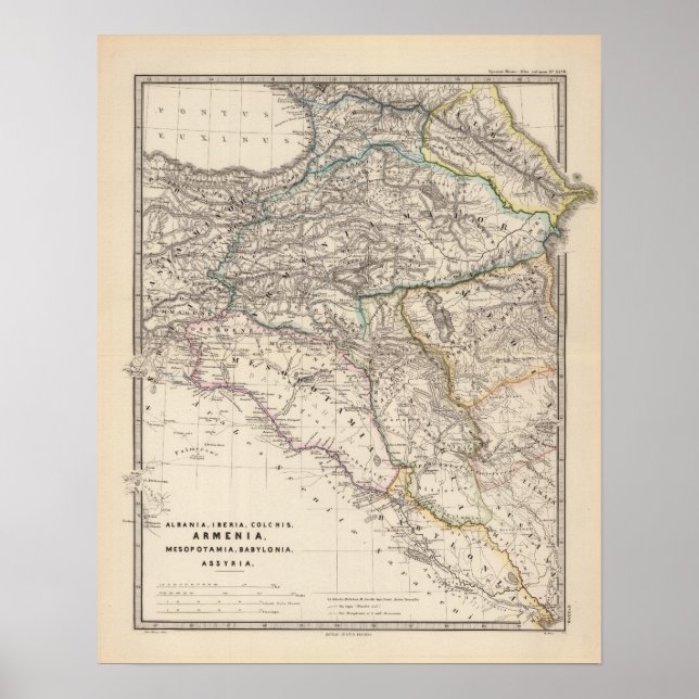 Albanien, Iberia, Colchis, Armenien, Mesopotamien Poster (Framsidan)