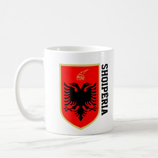 Albanien Jackar av Arm-kaffe Mugg (Vänster)