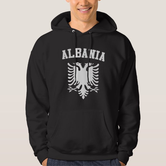 Albanien Jackar om Arm Sweatshirt (Framsida)