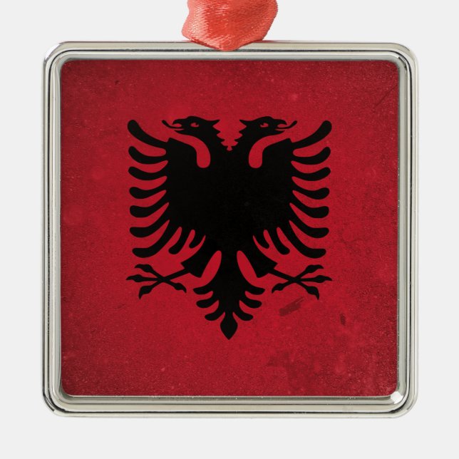 Albanien Julgransprydnad Metall (Framsidan)