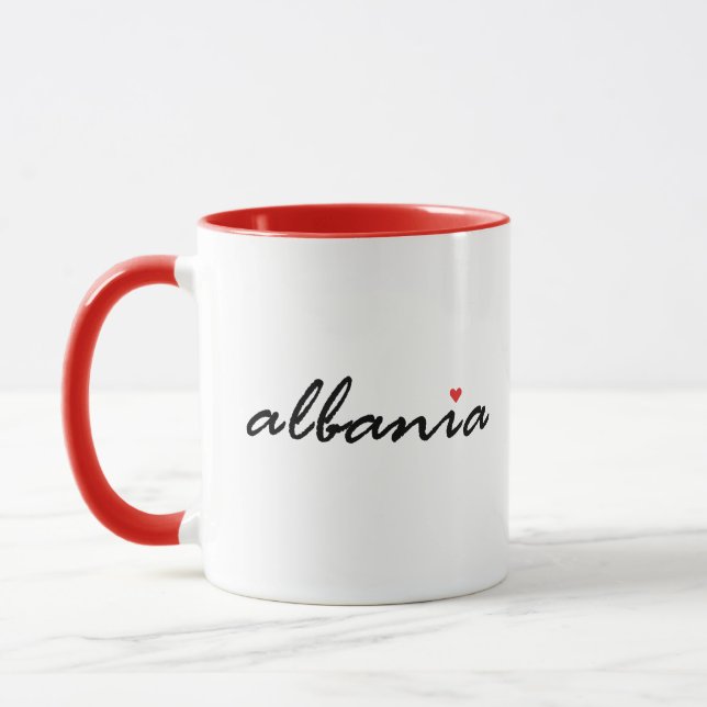 Albanien, kärlek, Albanien Mugg (Vänster)
