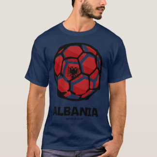 Albanien Land Flagga T Shirt