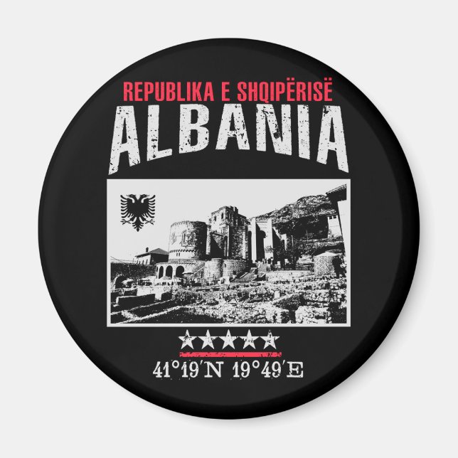 Albanien Magnet (Framsidan)