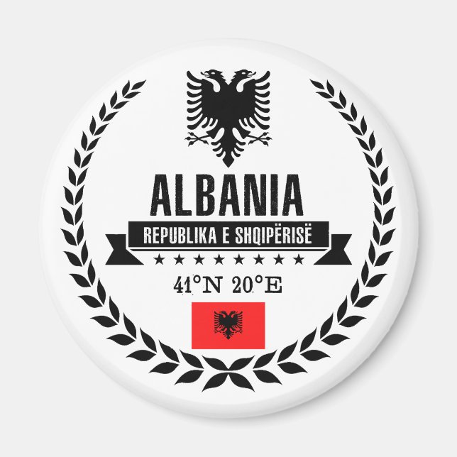 Albanien Magnet (Framsidan)