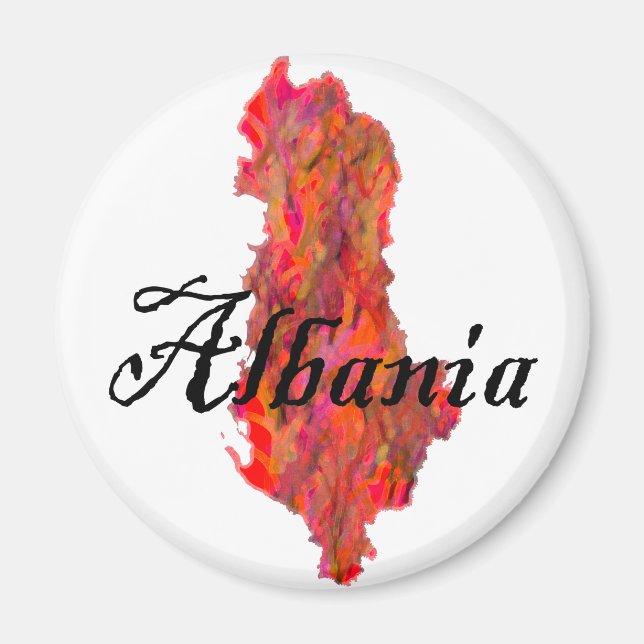 Albanien Magnet (Framsidan)