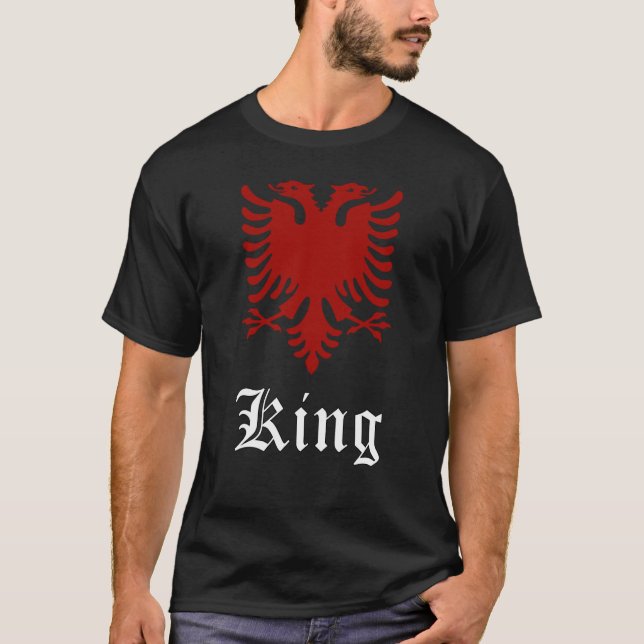 Albanien Man Albanian Eagle T Shirt (Framsida)