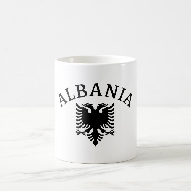 Albanien och örn av flagga - muggar (Center)