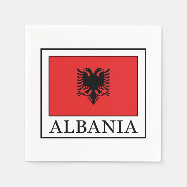 Albanien Pappersservett (Framsidan)