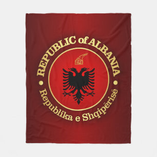Albanien (rd) fleecefilt