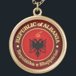 Albanien (rd) guldpläterat halsband<br><div class="desc">Republiken Albanien</div>