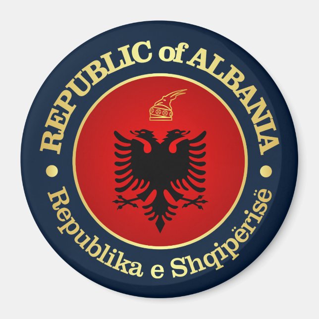 Albanien (rd) magnet (Framsidan)